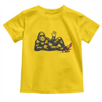 Funny Sassquatch Sexy Toddler T Shirt Bigfoot With Cocktail Party Humor - Wonder Print Shop