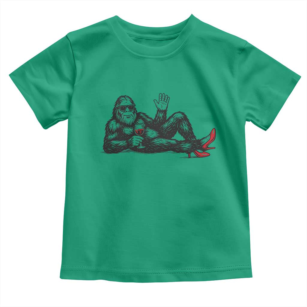 Funny Sassquatch Sexy Toddler T Shirt Bigfoot With Cocktail Party Humor - Wonder Print Shop