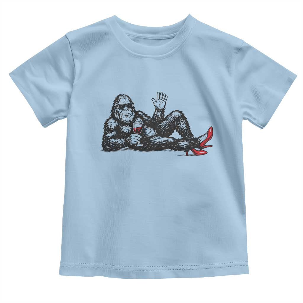 Funny Sassquatch Sexy Toddler T Shirt Bigfoot With Cocktail Party Humor - Wonder Print Shop