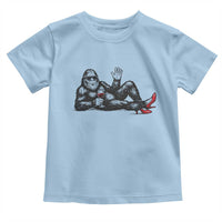 Funny Sassquatch Sexy Toddler T Shirt Bigfoot With Cocktail Party Humor - Wonder Print Shop