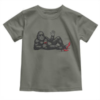 Funny Sassquatch Sexy Toddler T Shirt Bigfoot With Cocktail Party Humor - Wonder Print Shop