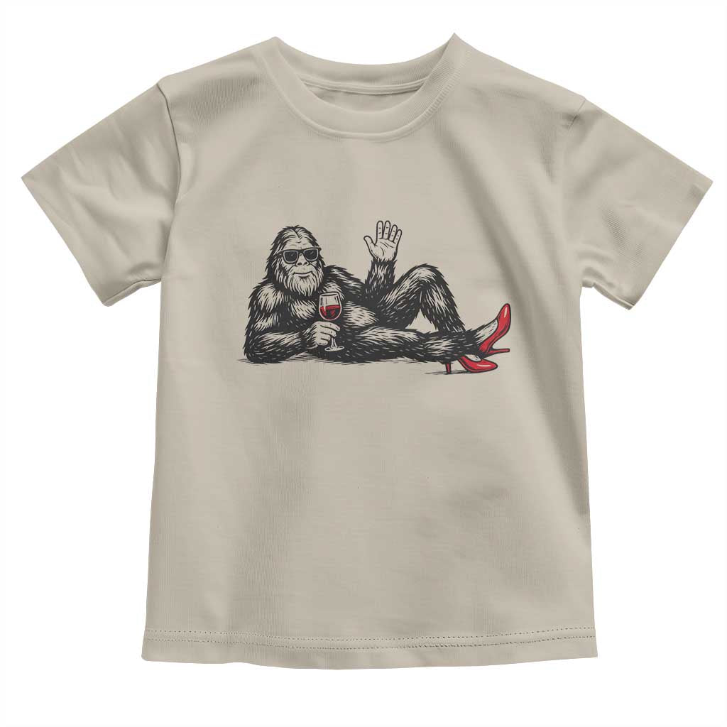 Funny Sassquatch Sexy Toddler T Shirt Bigfoot With Cocktail Party Humor - Wonder Print Shop