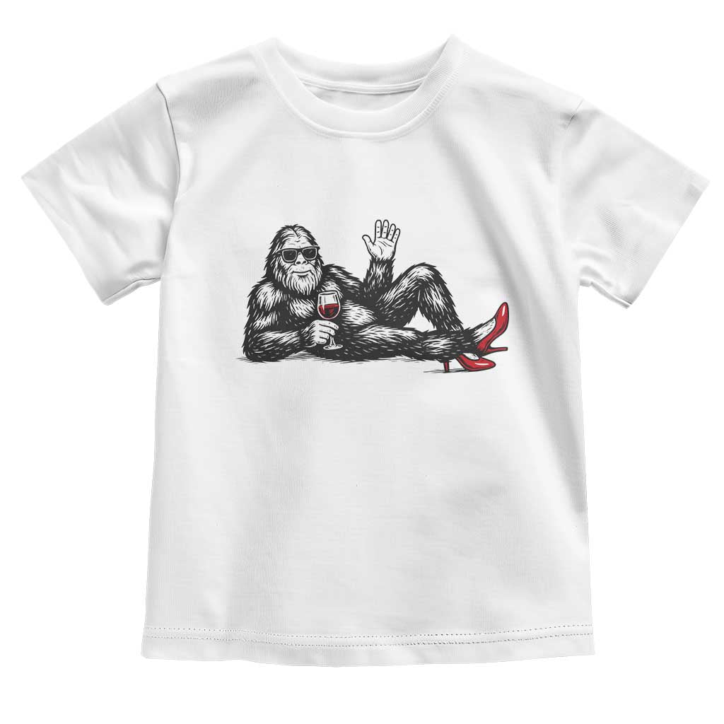 Funny Sassquatch Sexy Toddler T Shirt Bigfoot With Cocktail Party Humor - Wonder Print Shop