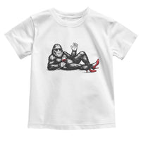 Funny Sassquatch Sexy Toddler T Shirt Bigfoot With Cocktail Party Humor - Wonder Print Shop