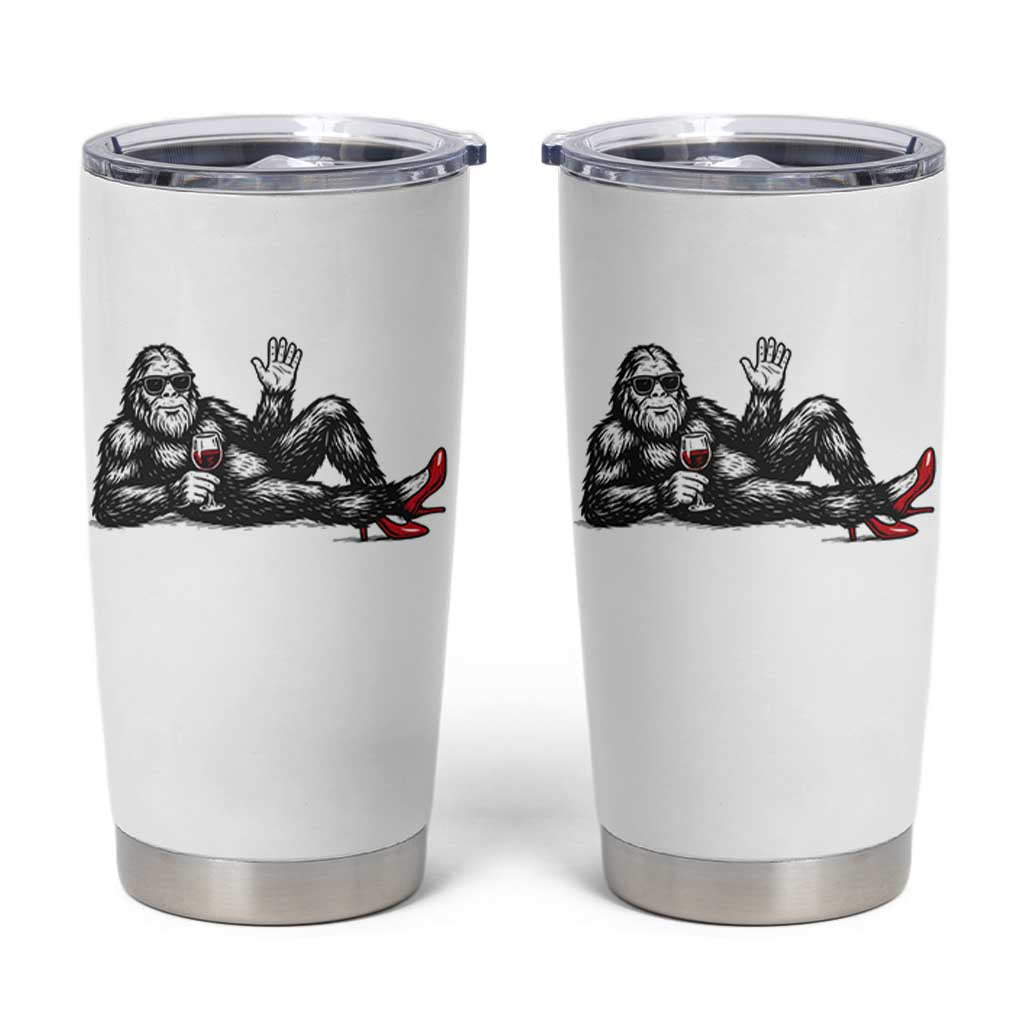 Funny Sassquatch Sexy Tumbler Cup Bigfoot With Cocktail Party Humor