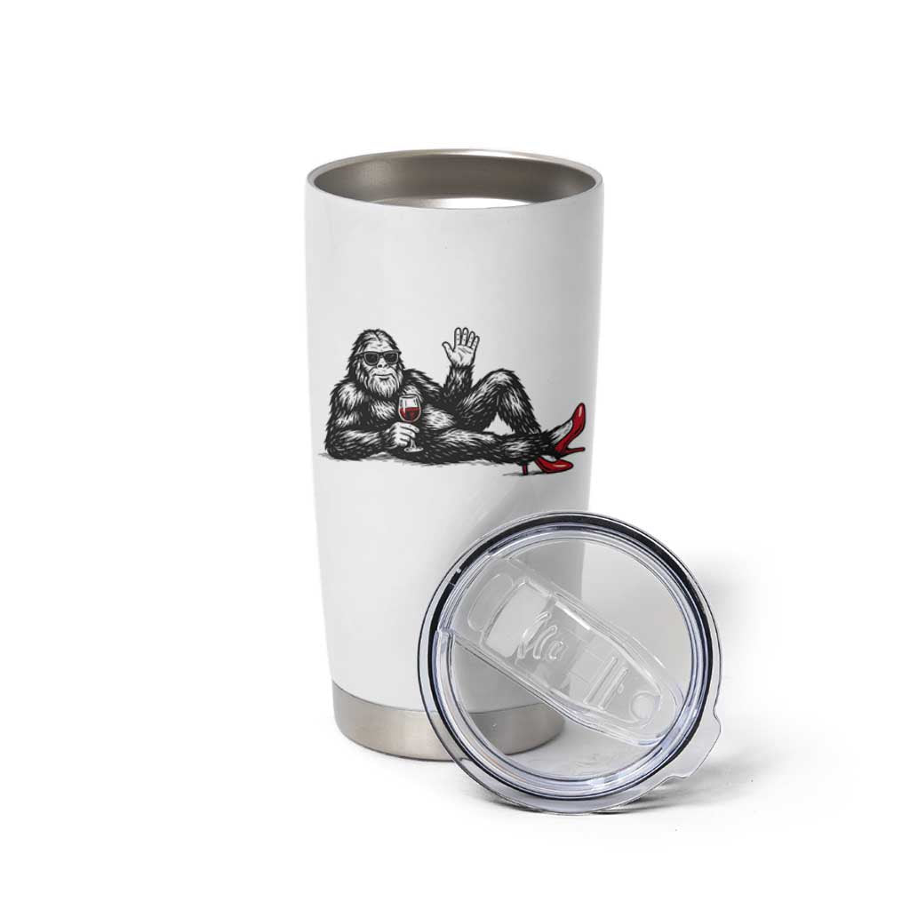 Funny Sassquatch Sexy Tumbler Cup Bigfoot With Cocktail Party Humor
