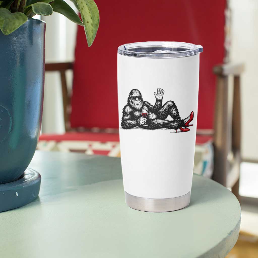 Funny Sassquatch Sexy Tumbler Cup Bigfoot With Cocktail Party Humor