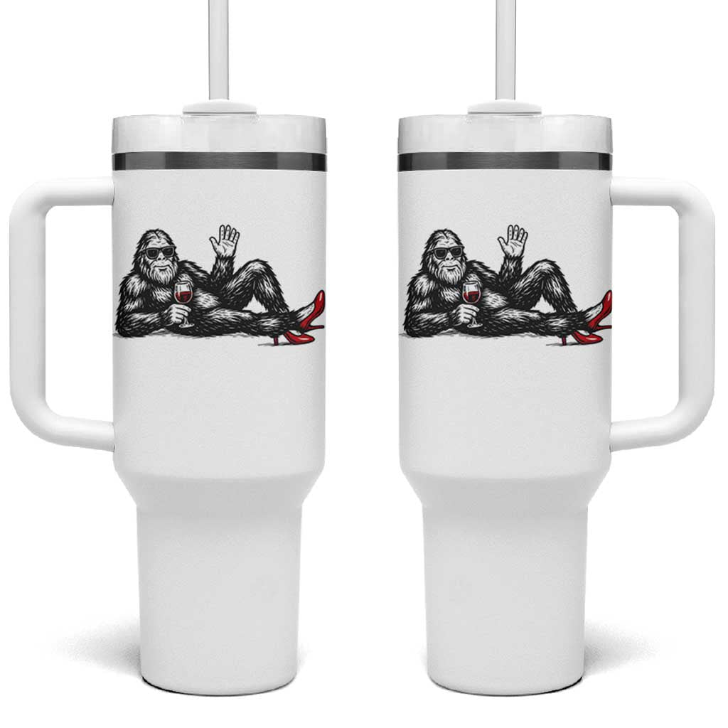 Funny Sassquatch Sexy Tumbler With Handle Bigfoot With Cocktail Party Humor