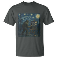 Funny Bigfoot Painting Starry Night Art Parody Gift T Shirt - Wonder Print Shop