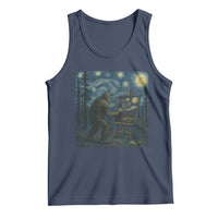 Funny Bigfoot Painting Starry Night Art Parody Gift Tank Top - Wonder Print Shop