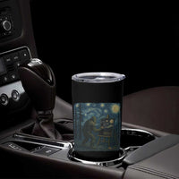 Funny Bigfoot Painting Starry Night Art Parody Gift Tumbler Cup