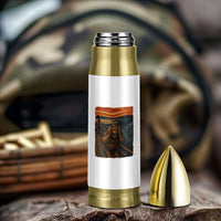 Funny Bigfoot And Alien Bullet Tumbler Parody The Scream Art Meme Gift