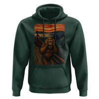 Funny Bigfoot And Alien Hoodie Parody The Scream Art Meme Gift - Wonder Print Shop