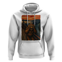 Funny Bigfoot And Alien Hoodie Parody The Scream Art Meme Gift - Wonder Print Shop