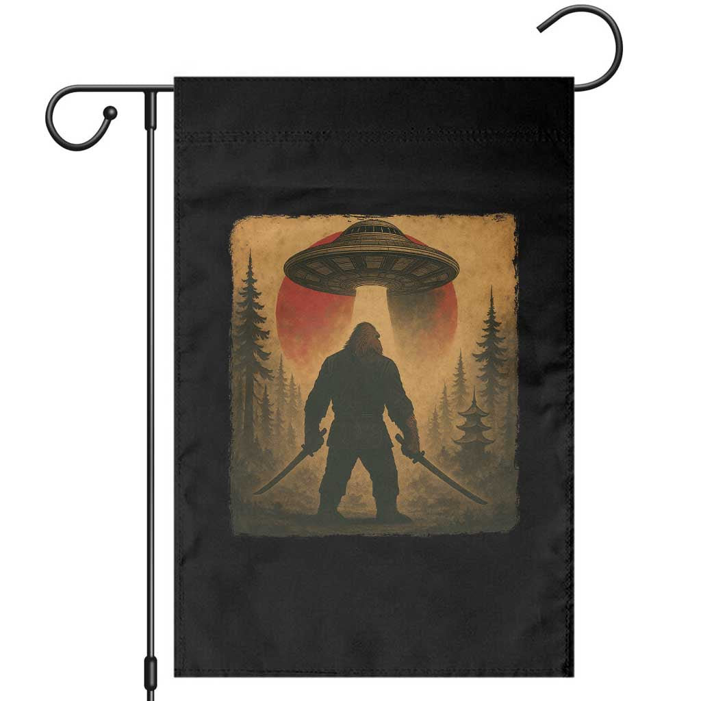 Samurai Bigfoot Garden Flag Japanese Vintage Ukiyoe Style - Wonder Print Shop