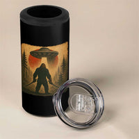 Samurai Bigfoot 4 in 1 Can Cooler Tumbler Japanese Vintage Ukiyoe Style