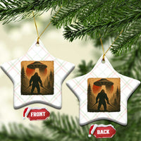 Samurai Bigfoot Ceramic Ornament Japanese Vintage Ukiyoe Style - Wonder Print Shop