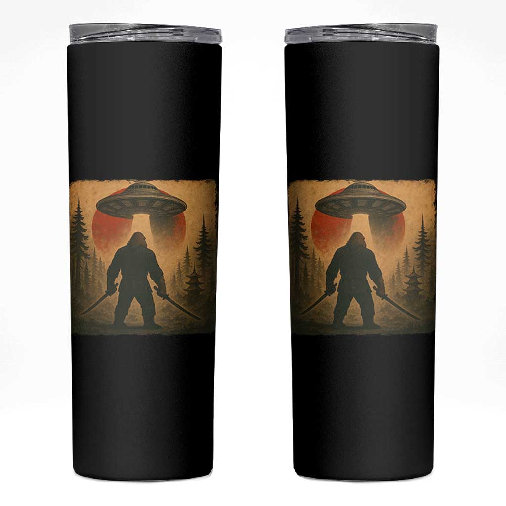 Samurai Bigfoot Skinny Tumbler Japanese Vintage Ukiyoe Style