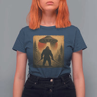 Samurai Bigfoot T Shirt For Women Japanese Vintage Ukiyoe Style - Wonder Print Shop