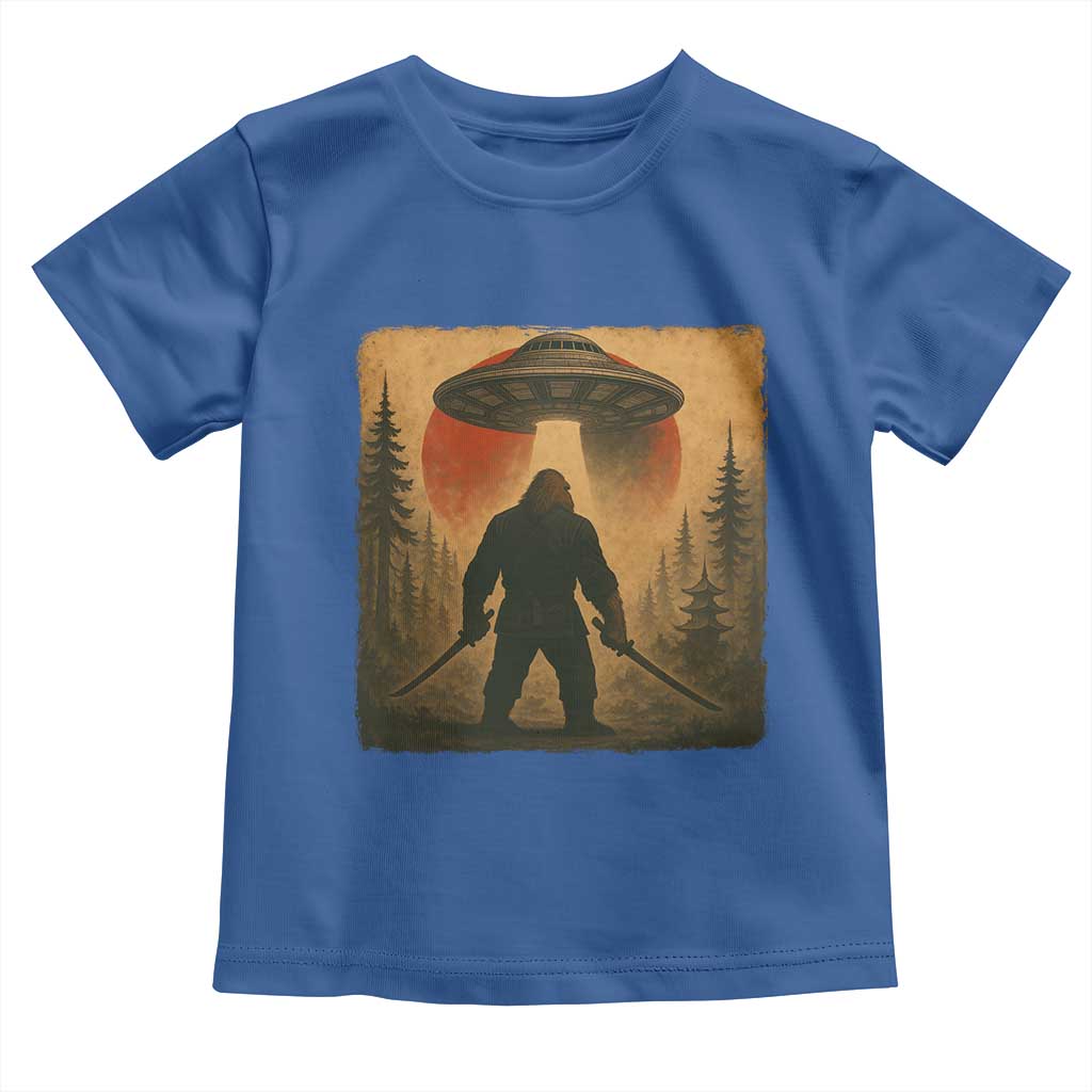 Samurai Bigfoot Toddler T Shirt Japanese Vintage Ukiyoe Style - Wonder Print Shop