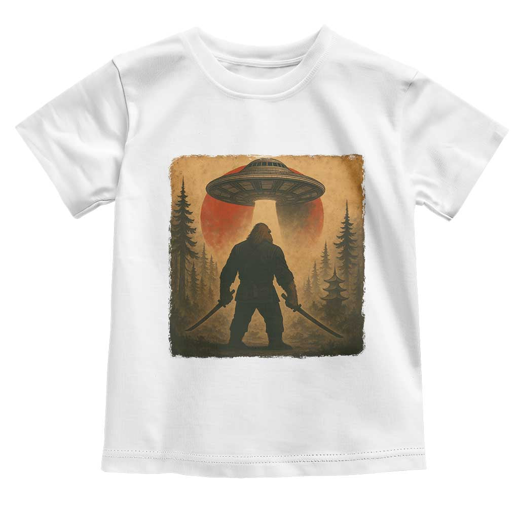 Samurai Bigfoot Toddler T Shirt Japanese Vintage Ukiyoe Style - Wonder Print Shop