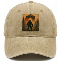 Samurai Bigfoot Washed Cotton Baseball Cap Japanese Vintage Ukiyoe Style