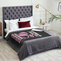 In October We Wear Pink And Watch Football Throw Blanket Breast Cancer Awareness Gift - Wonder Print Shop