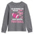 In October We Wear Pink And Watch Football Youth Sweatshirt Breast Cancer Awareness Gift - Wonder Print Shop