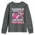 In October We Wear Pink And Watch Football Youth Sweatshirt Breast Cancer Awareness Gift - Wonder Print Shop