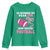 In October We Wear Pink And Watch Football Youth Sweatshirt Breast Cancer Awareness Gift - Wonder Print Shop