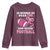 In October We Wear Pink And Watch Football Youth Sweatshirt Breast Cancer Awareness Gift - Wonder Print Shop