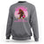In October We Wear Pink Football Sweatshirt Support Breast Cancer Awareness - Wonder Print Shop