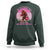 In October We Wear Pink Football Sweatshirt Support Breast Cancer Awareness - Wonder Print Shop