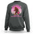 In October We Wear Pink Football Sweatshirt Support Breast Cancer Awareness - Wonder Print Shop