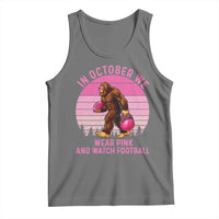 In October We Wear Pink Football Tank Top Support Breast Cancer Awareness - Wonder Print Shop