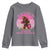 In October We Wear Pink Football Youth Sweatshirt Support Breast Cancer Awareness - Wonder Print Shop