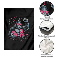Funny Bigfoot Football Garden Flag Breast Cancer Awareness Gift - Wonder Print Shop
