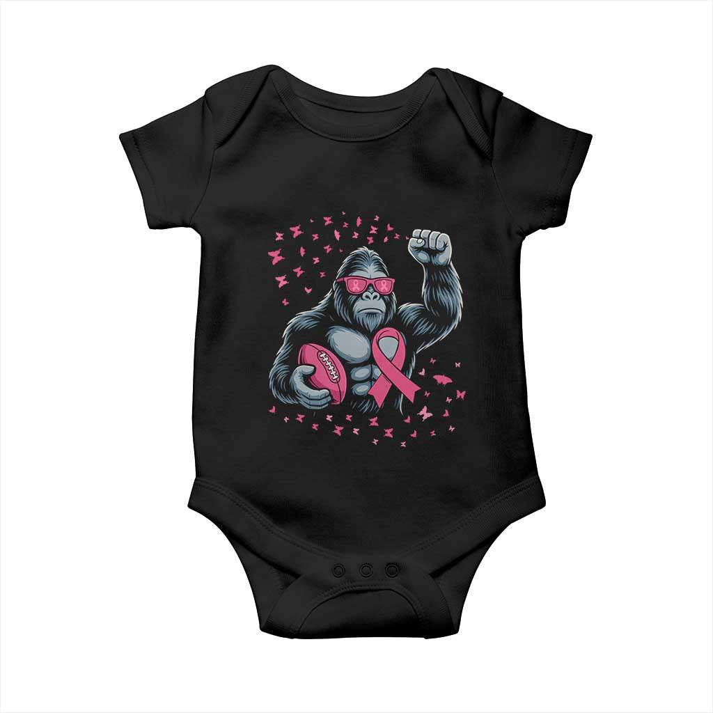 Funny Bigfoot Football Baby Onesie Breast Cancer Awareness Gift - Wonder Print Shop