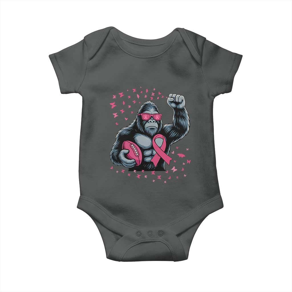 Funny Bigfoot Football Baby Onesie Breast Cancer Awareness Gift - Wonder Print Shop