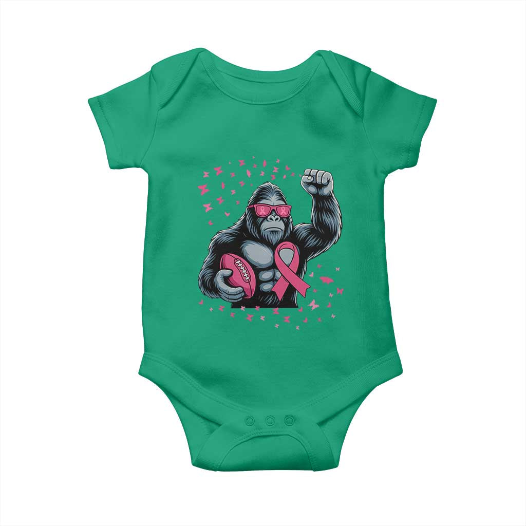 Funny Bigfoot Football Baby Onesie Breast Cancer Awareness Gift - Wonder Print Shop