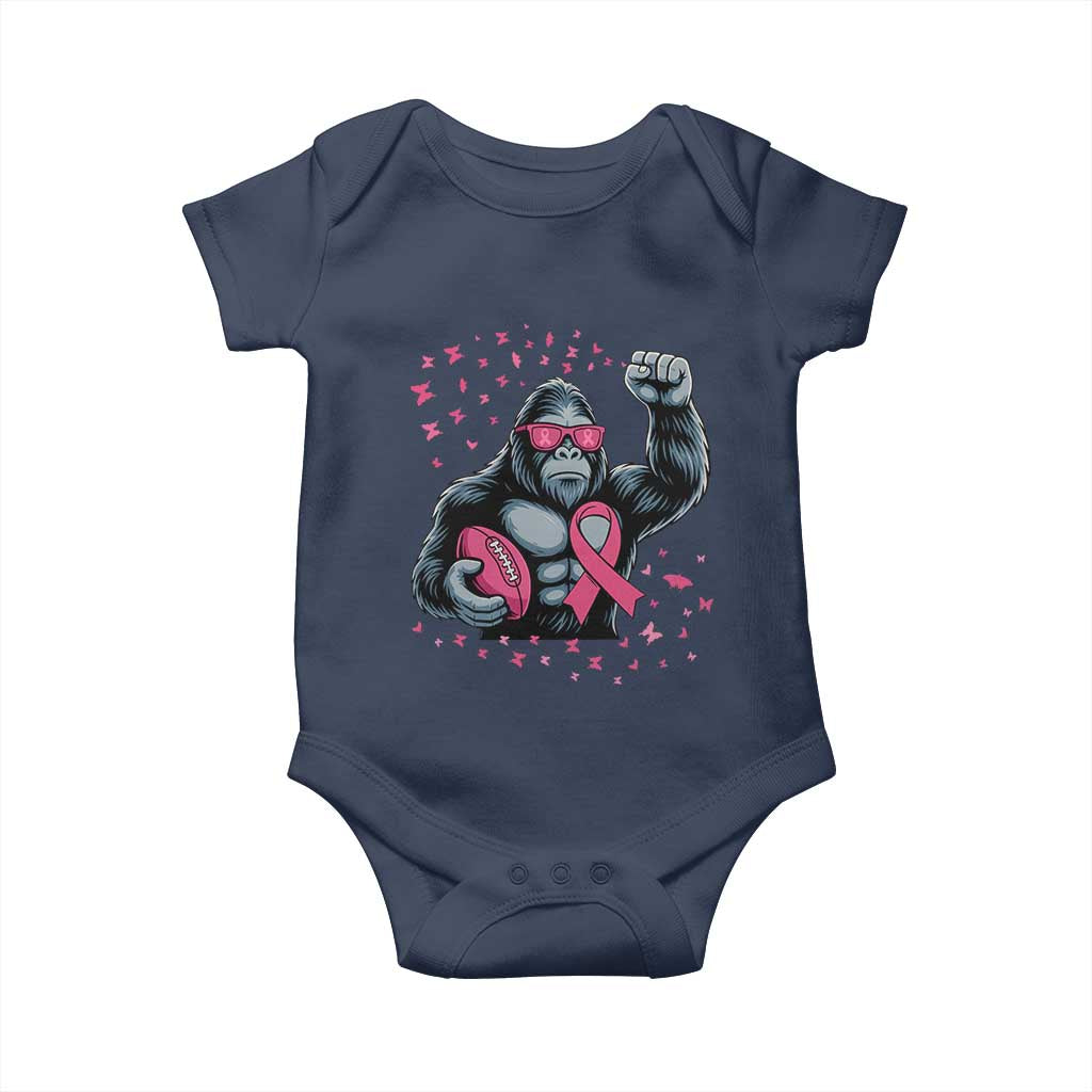 Funny Bigfoot Football Baby Onesie Breast Cancer Awareness Gift - Wonder Print Shop