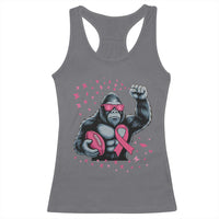 Funny Bigfoot Football Racerback Tank Top Breast Cancer Awareness Gift - Wonder Print Shop