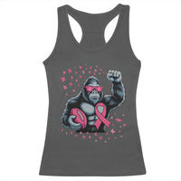 Funny Bigfoot Football Racerback Tank Top Breast Cancer Awareness Gift - Wonder Print Shop