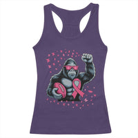 Funny Bigfoot Football Racerback Tank Top Breast Cancer Awareness Gift - Wonder Print Shop