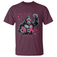 Funny Bigfoot Football T Shirt Breast Cancer Awareness Gift - Wonder Print Shop