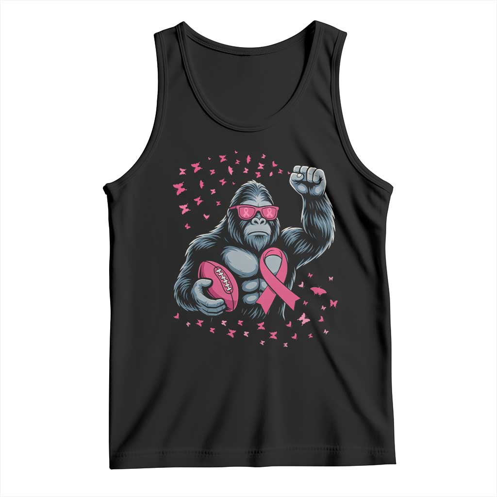 Funny Bigfoot Football Tank Top Breast Cancer Awareness Gift - Wonder Print Shop