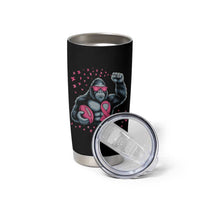 Funny Bigfoot Football Tumbler Cup Breast Cancer Awareness Gift