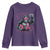 Funny Bigfoot Football Youth Sweatshirt Breast Cancer Awareness Gift - Wonder Print Shop