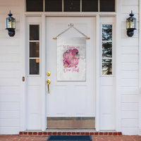 Football Breast Cancer Awareness Garden Flag In October We Wear Pink Gift - Wonder Print Shop