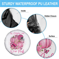 Football Breast Cancer Awareness Spare Tire Cover In October We Wear Pink Gift - Wonder Print Shop